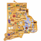 Rhode Island Cutting Board with Artwork by Fish Kiss™