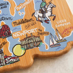 Rhode Island Cutting Board with Artwork by Fish Kiss™
