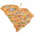 South Carolina Cutting Board with Artwork by Fish Kiss™