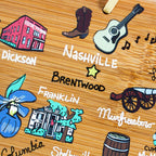 Tennessee Cutting Board with Artwork by Fish Kiss™