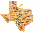 Texas Cutting Board with Artwork by Fish Kiss™