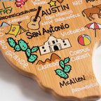 Texas Cutting Board with Artwork by Fish Kiss™