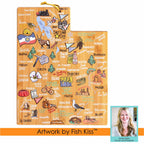 Utah Cutting Board with Artwork by Fish Kiss™