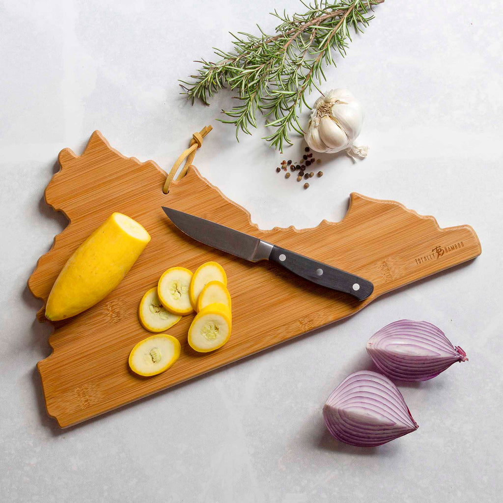 Virginia Cutting Board with Artwork by Fish Kiss™