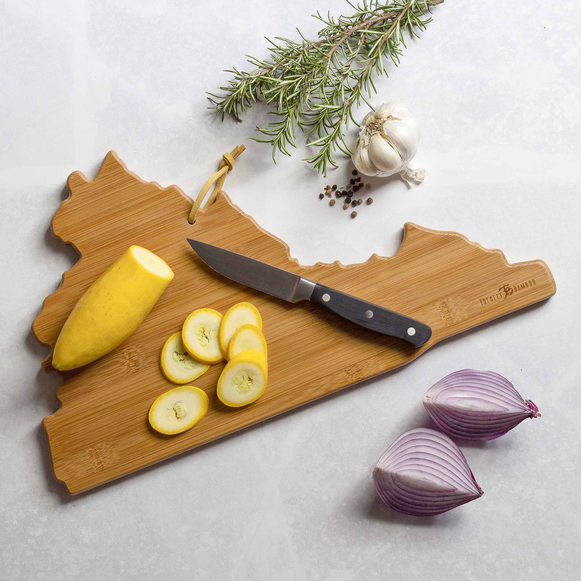 Virginia Cutting Board with Artwork by Fish Kiss™