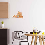 Virginia Cutting Board with Artwork by Fish Kiss™