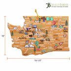 Washington Cutting Board with Artwork by Fish Kiss™