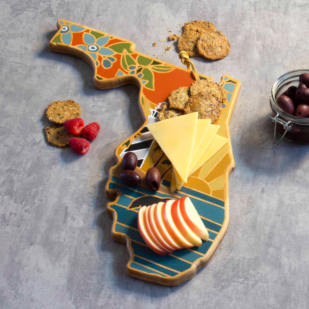 Florida Cutting Board with Artwork by Summer Stokes