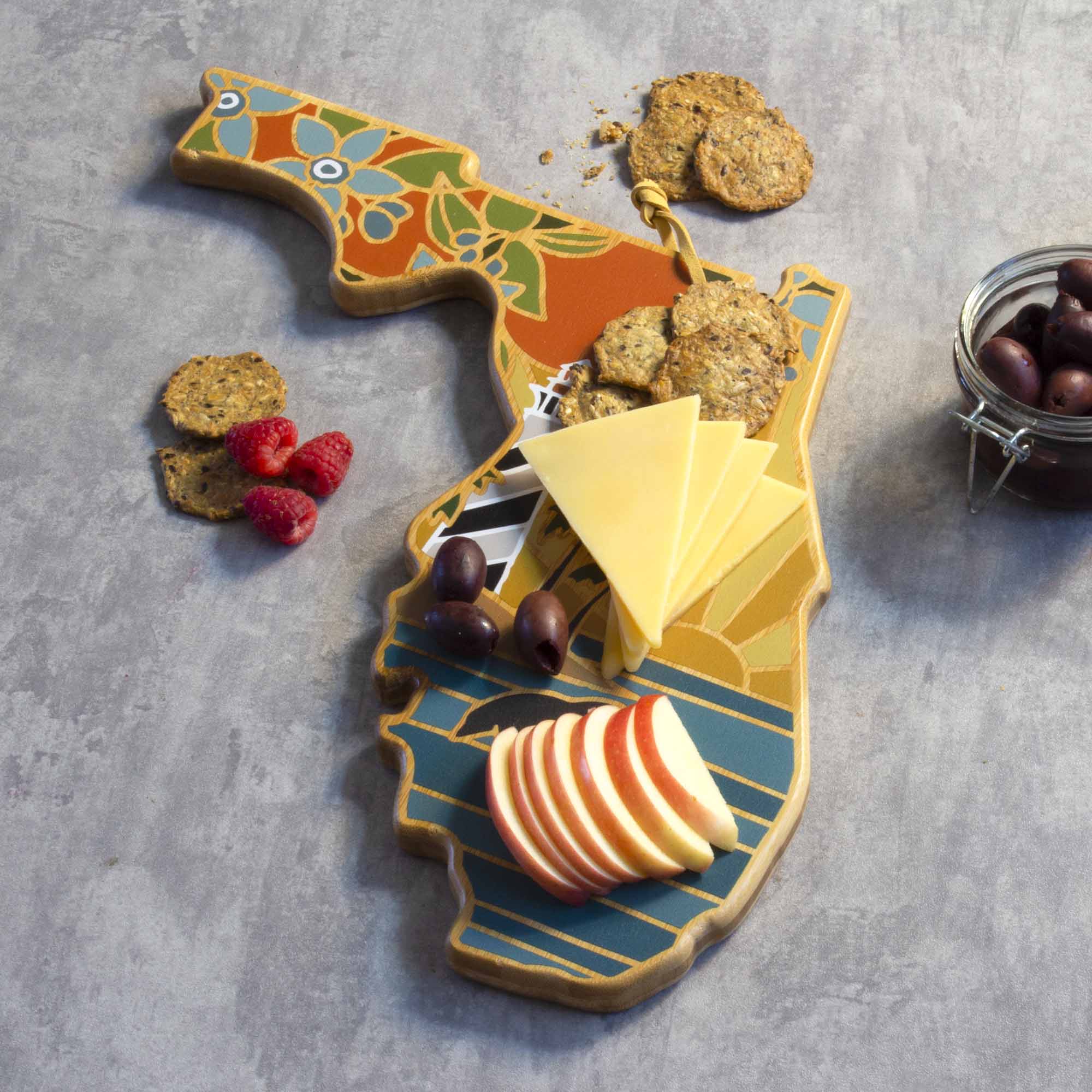 Florida Cutting Board with Artwork by Summer Stokes