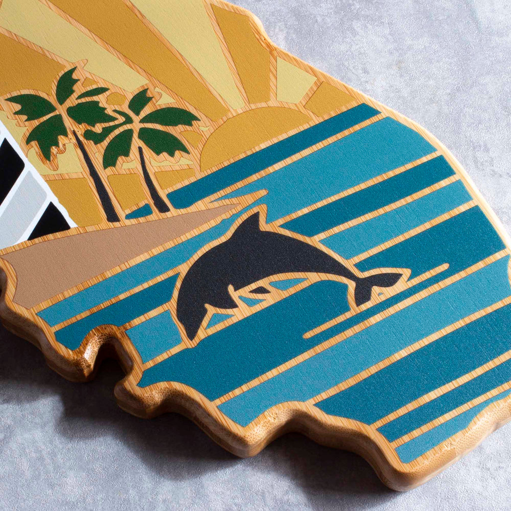 Florida Cutting Board with Artwork by Summer Stokes