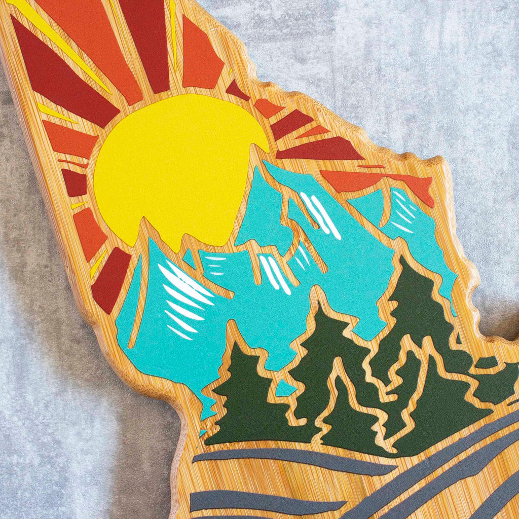 Idaho Cutting Board with Artwork by Summer Stokes