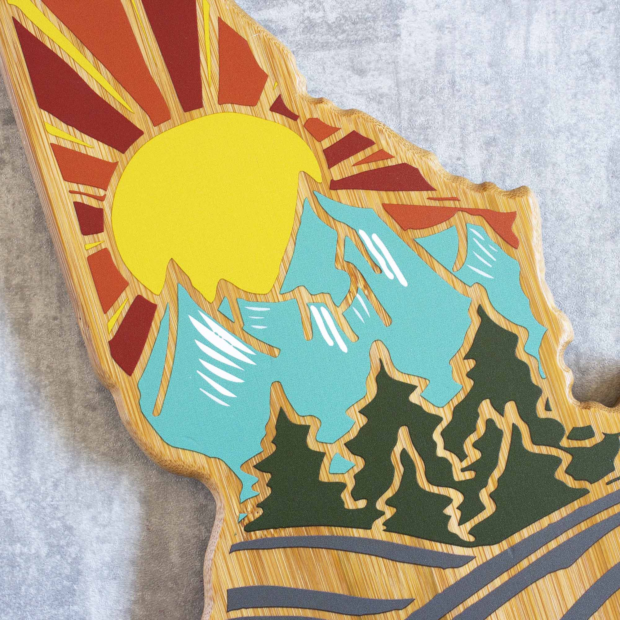Idaho Cutting Board with Artwork by Summer Stokes