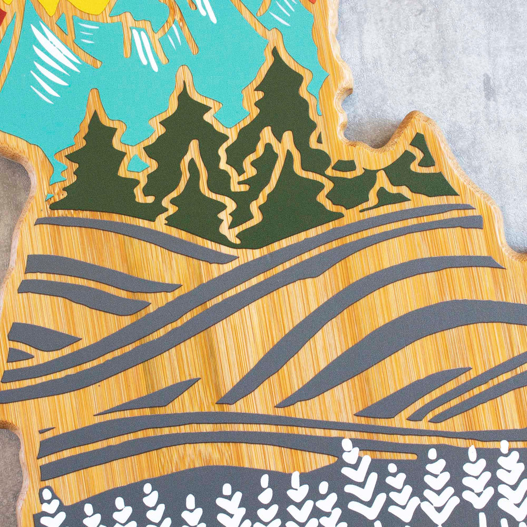 Idaho Cutting Board with Artwork by Summer Stokes