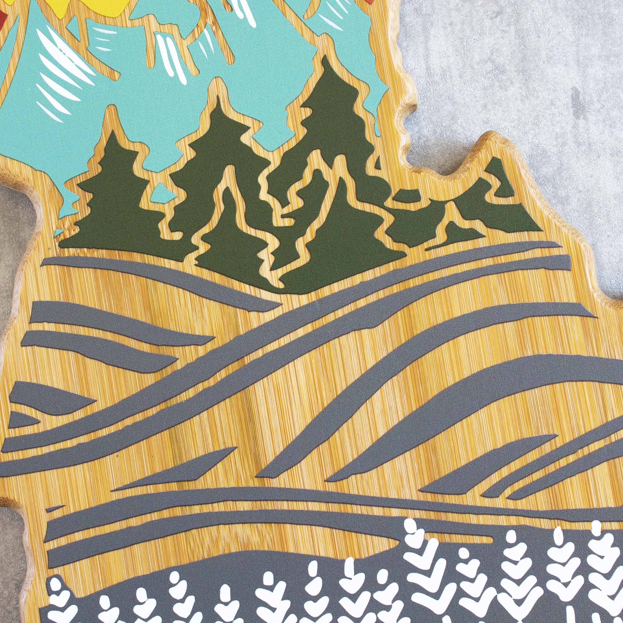 Idaho Cutting Board with Artwork by Summer Stokes