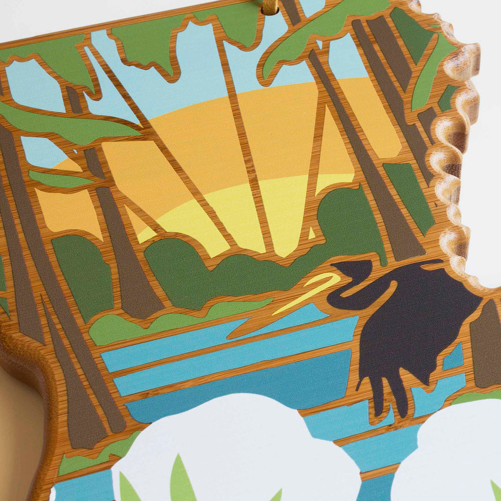 Louisiana Cutting Board with Artwork by Summer Stokes