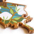 Louisiana Cutting Board with Artwork by Summer Stokes