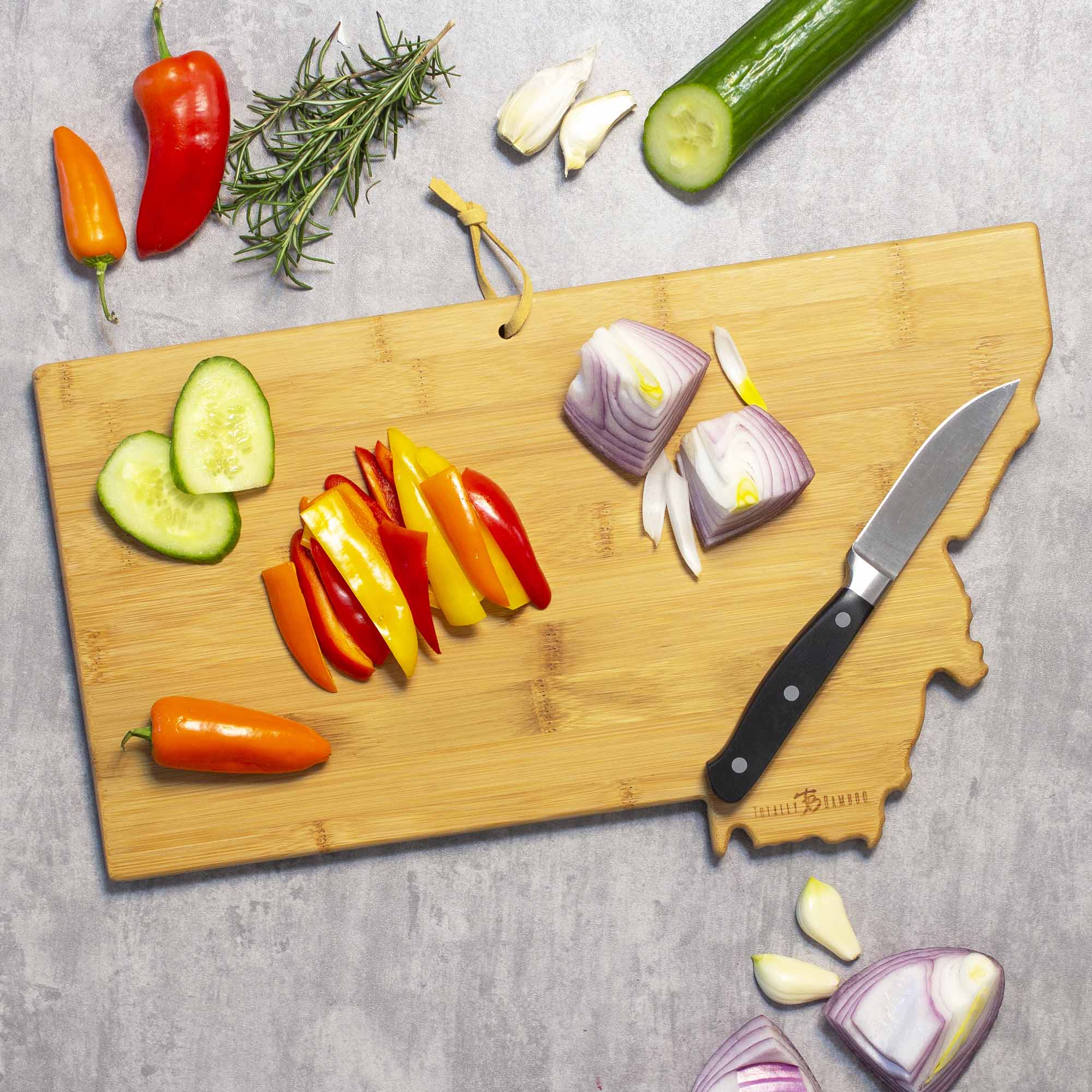Montana Cutting Board with Artwork by Summer Stokes