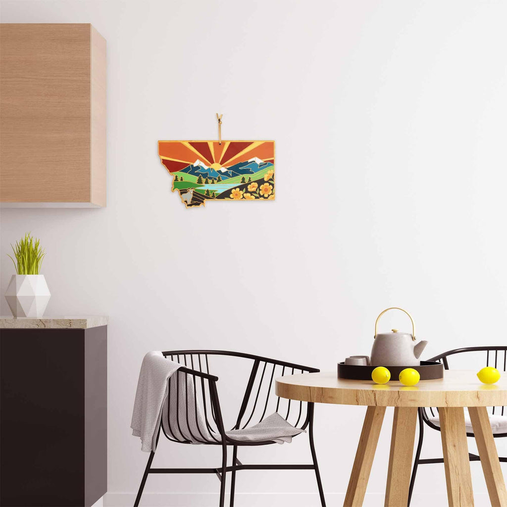 Montana Cutting Board with Artwork by Summer Stokes