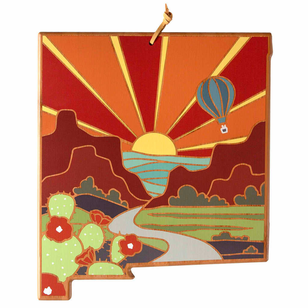 New Mexico Cutting Board with Artwork by Summer Stokes
