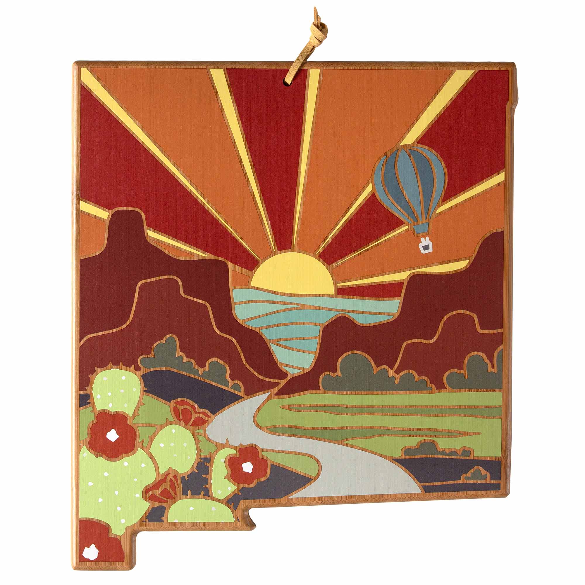 New Mexico Cutting Board with Artwork by Summer Stokes