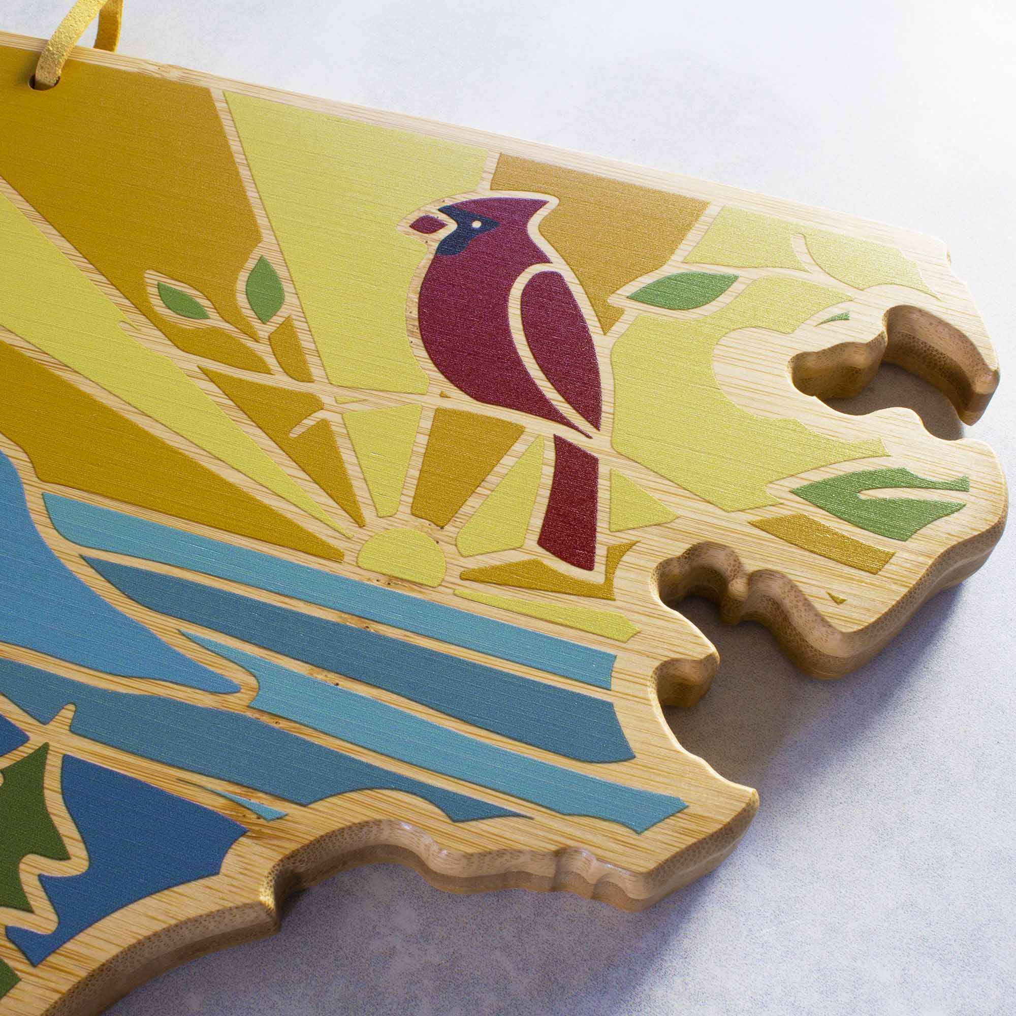 North Carolina Cutting Board with Artwork by Summer Stokes