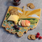 Ohio Cutting Board with Artwork by Summer Stokes