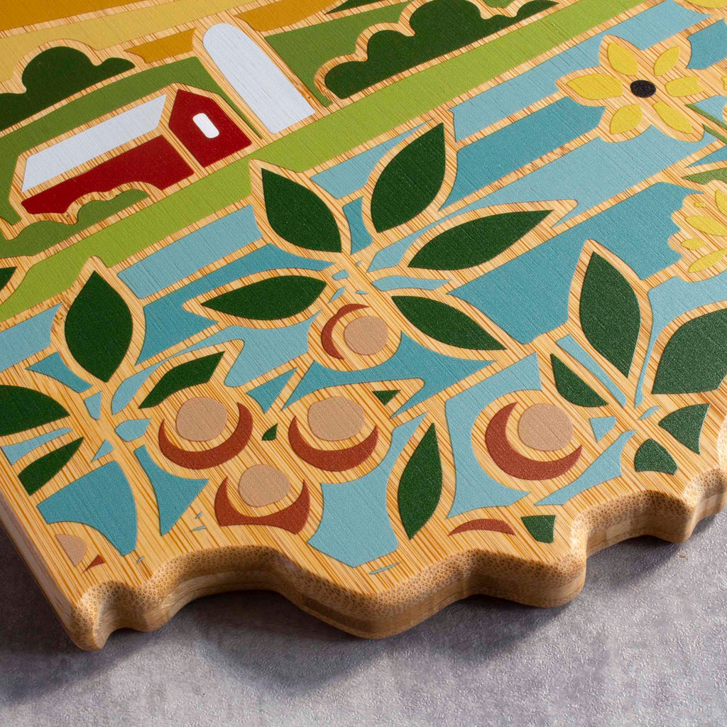 Ohio Cutting Board with Artwork by Summer Stokes