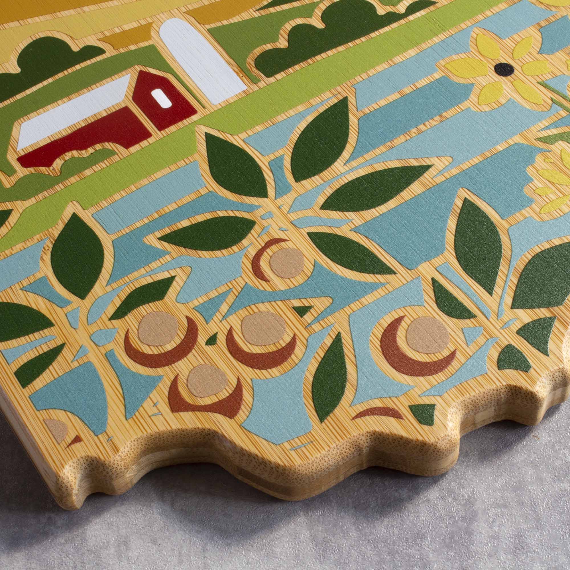 Ohio Cutting Board with Artwork by Summer Stokes