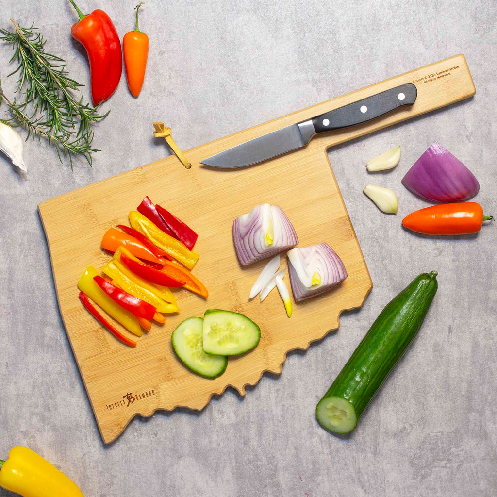 Oklahoma Cutting Board with Artwork by Summer Stokes