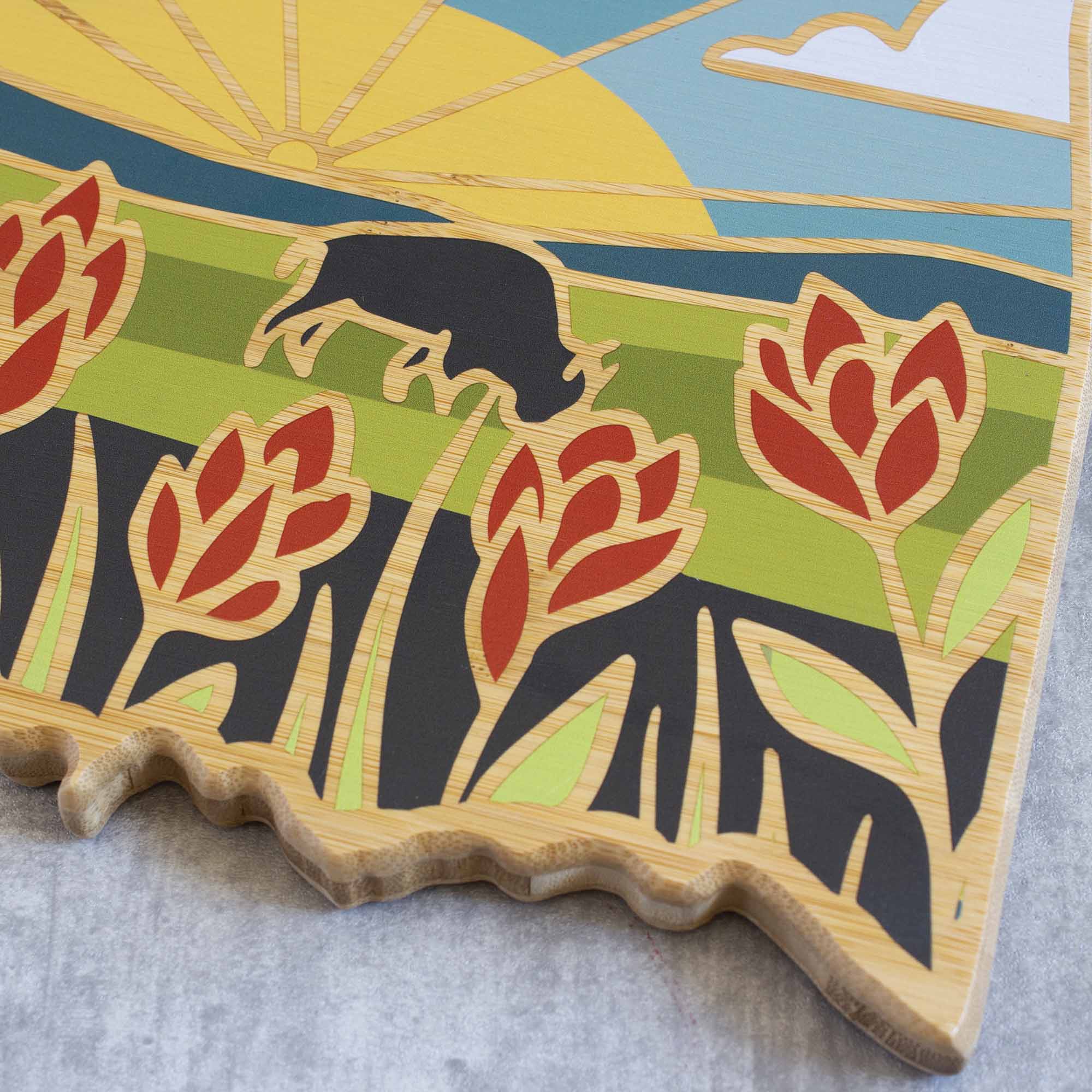Oklahoma Cutting Board with Artwork by Summer Stokes