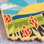 Oklahoma Cutting Board with Artwork by Summer Stokes
