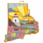 Rhode Island Cutting Board with Artwork by Summer Stokes