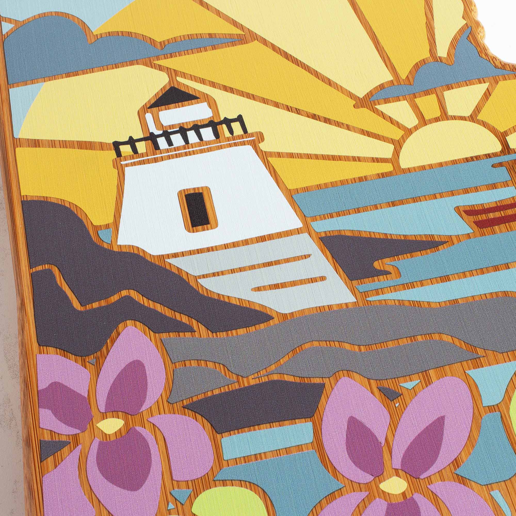 Rhode Island Cutting Board with Artwork by Summer Stokes