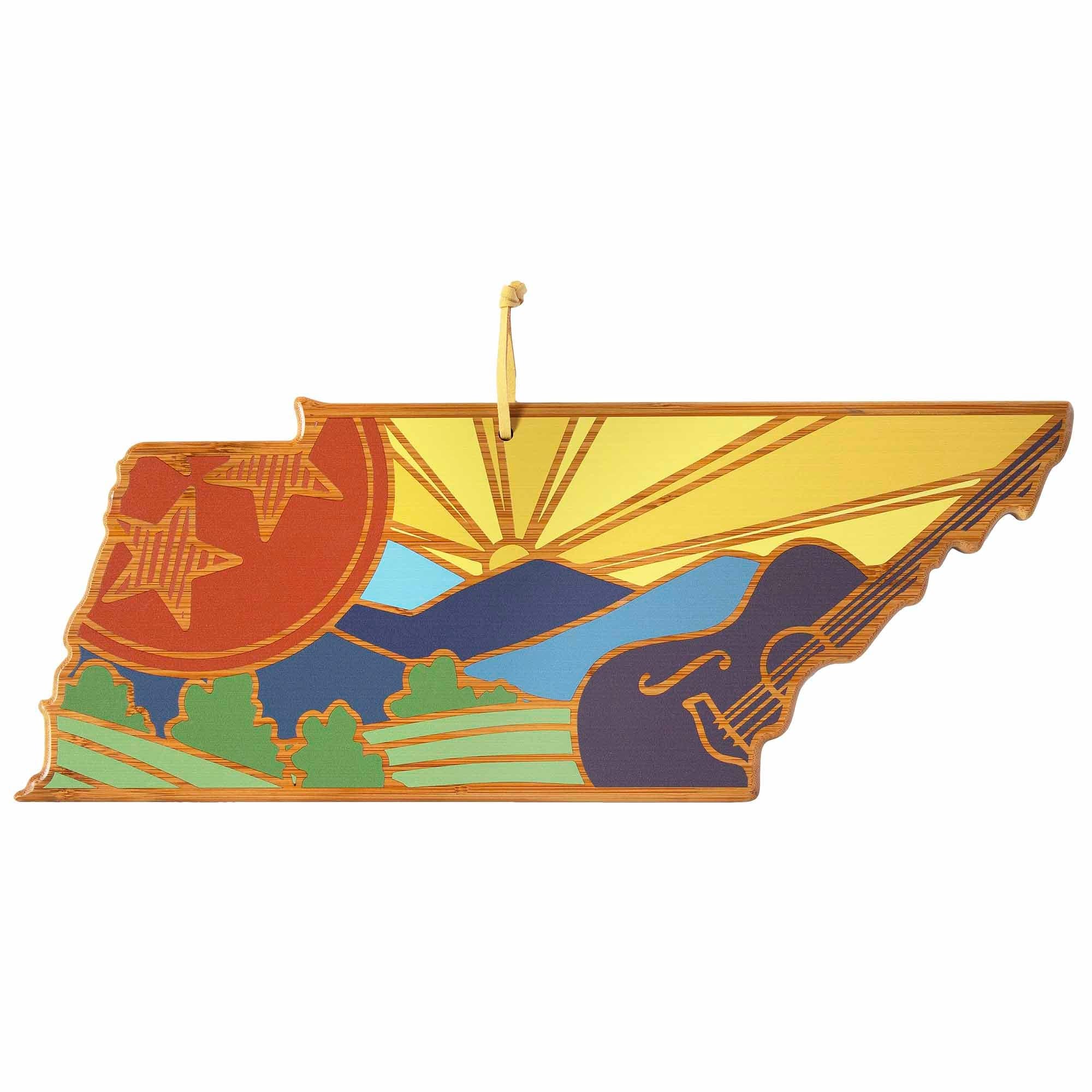 Tennessee Cutting Board with Artwork by Summer Stokes