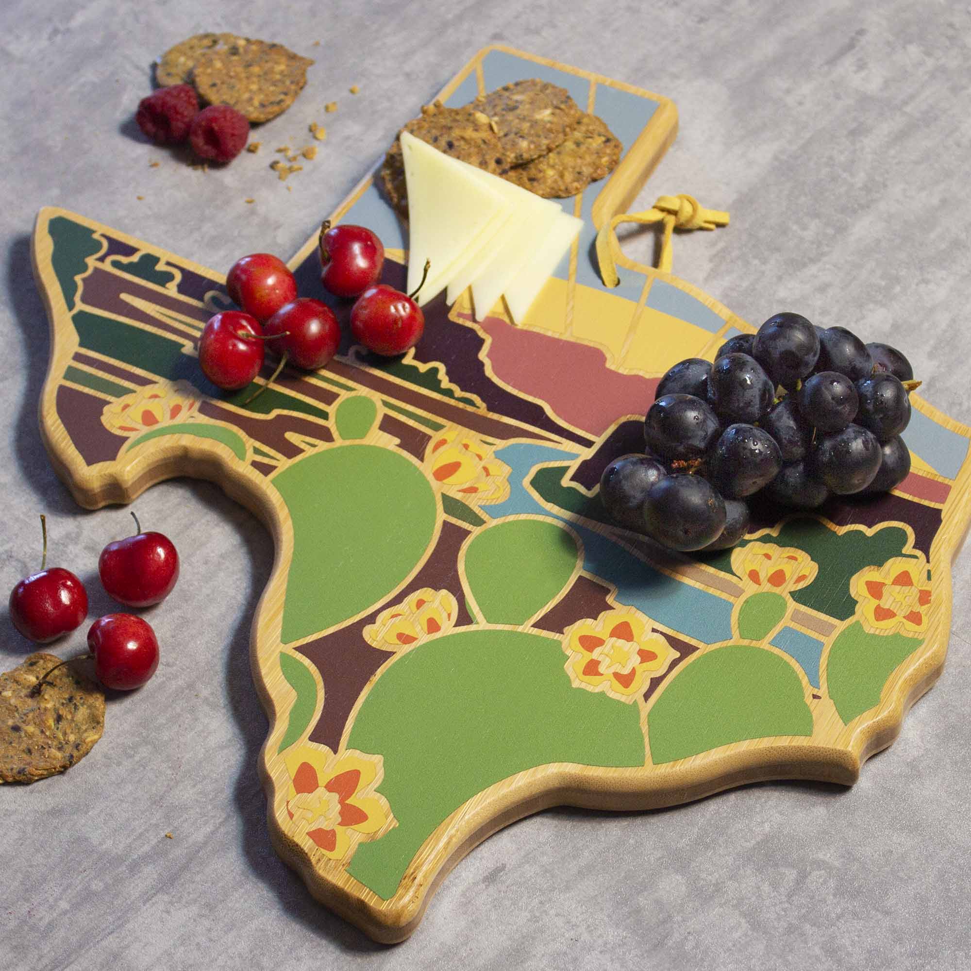 Texas Cutting Board with Artwork by Summer Stokes
