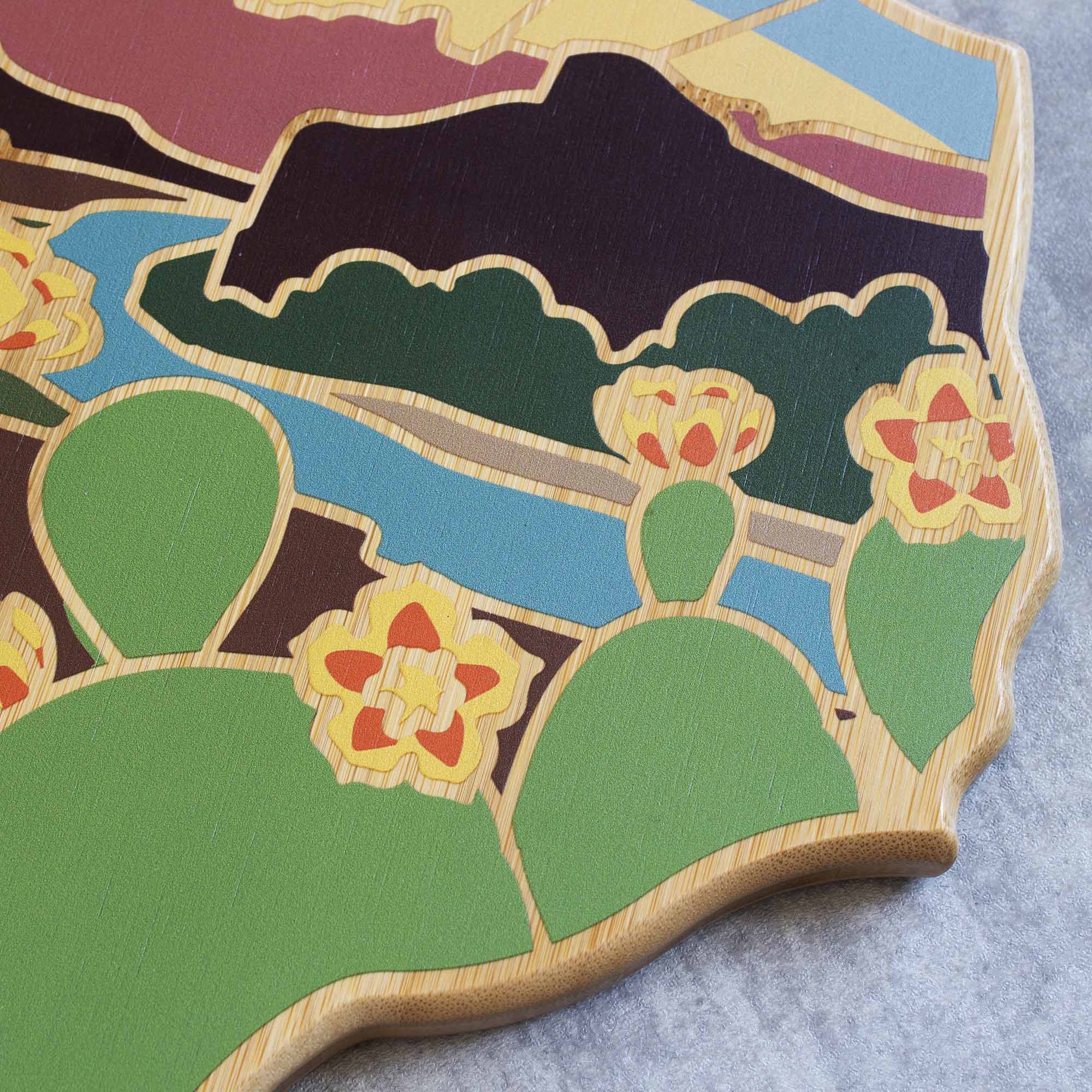Texas Cutting Board with Artwork by Summer Stokes