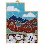 Utah Cutting Board with Artwork by Summer Stokes