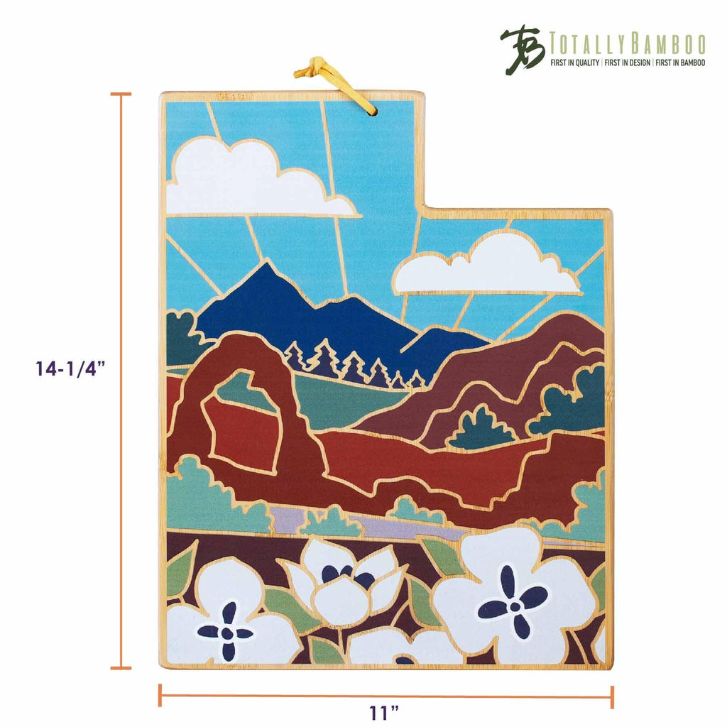 Utah Cutting Board with Artwork by Summer Stokes