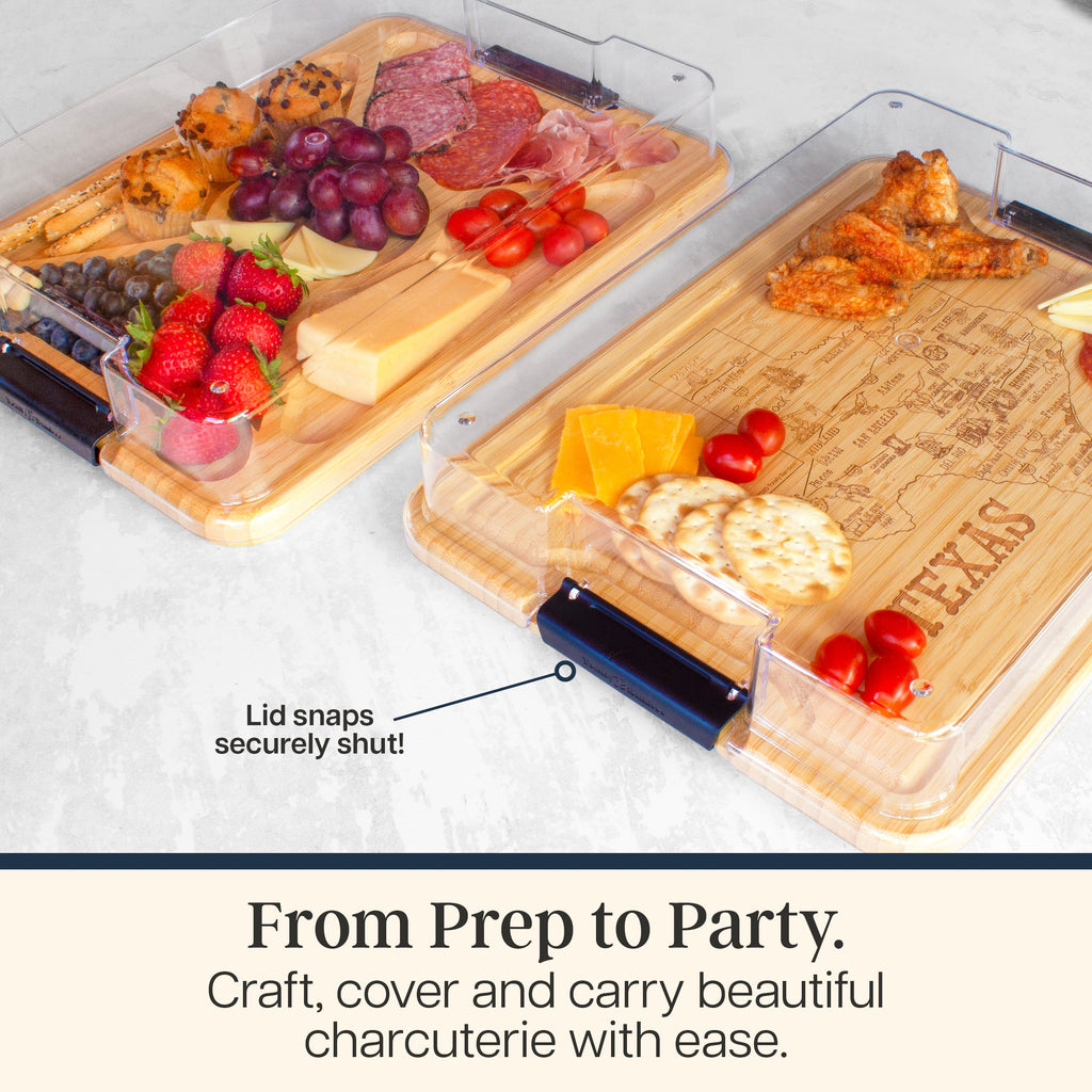 State Flip, Serve & Store™ Charcuterie Board with Locking Lid