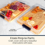 State Flip, Serve & Store™ Charcuterie Board with Locking Lid