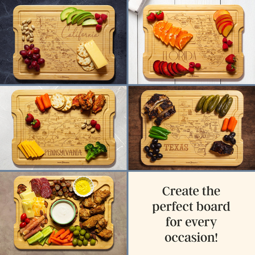 State Flip, Serve & Store™ Charcuterie Board with Locking Lid