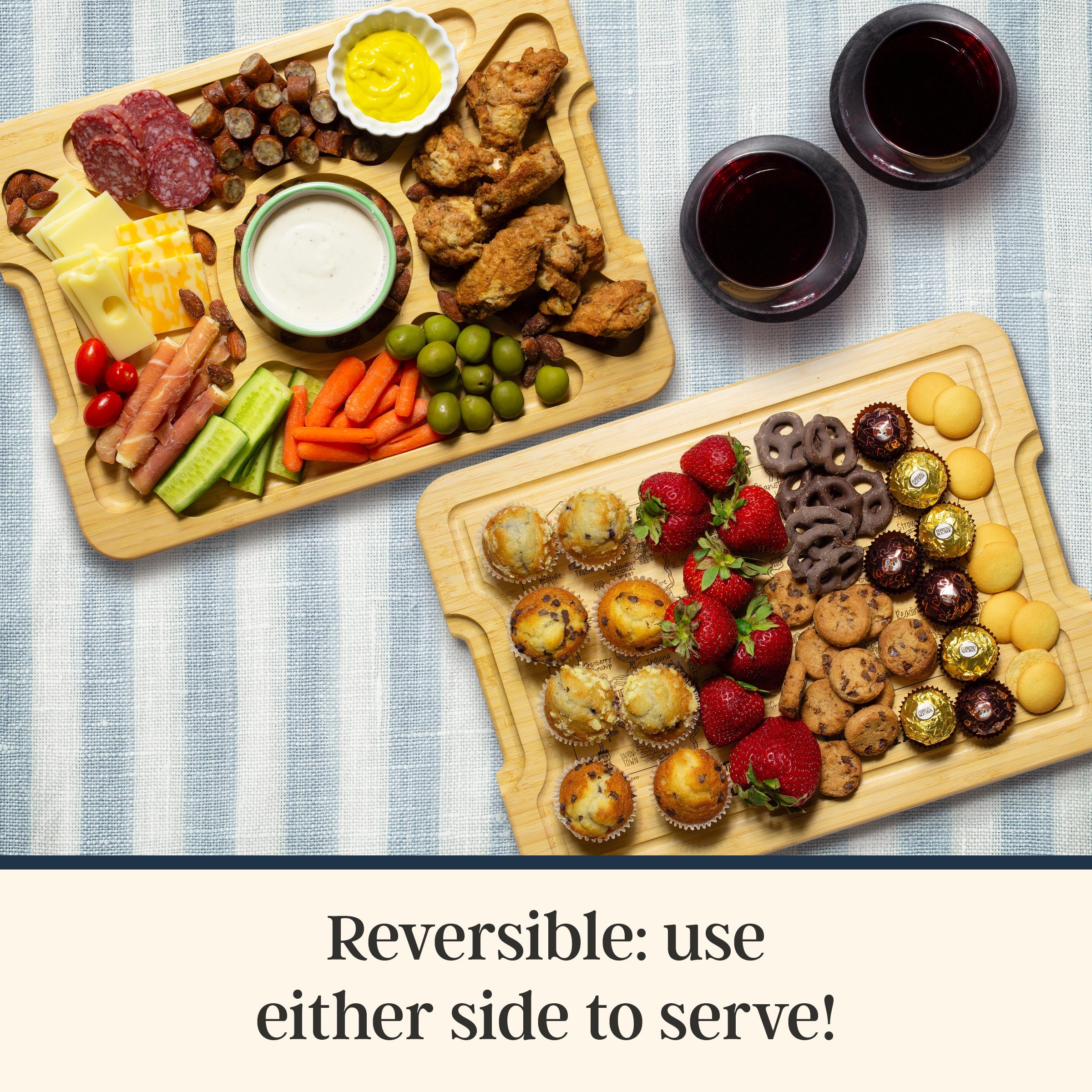 State Flip, Serve & Store™ Charcuterie Board with Locking Lid