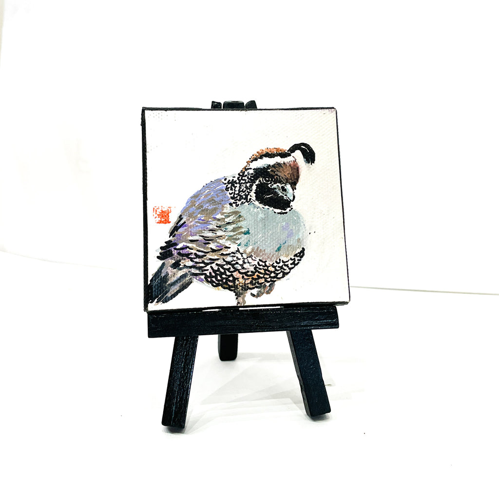 3" painting Quail 1
