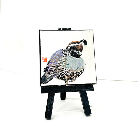 3" painting Quail 1