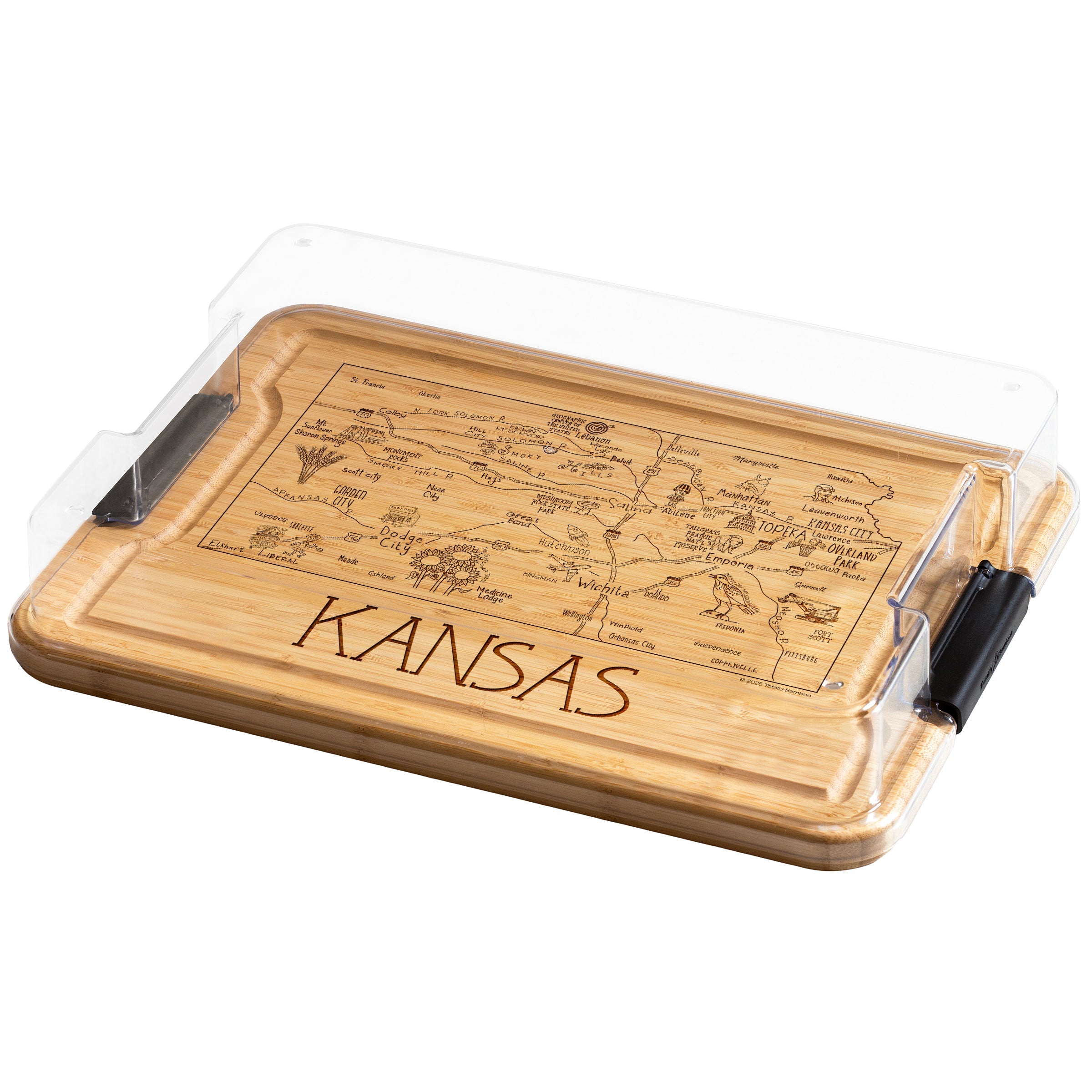 State Flip, Serve & Store™ Charcuterie Board with Locking Lid