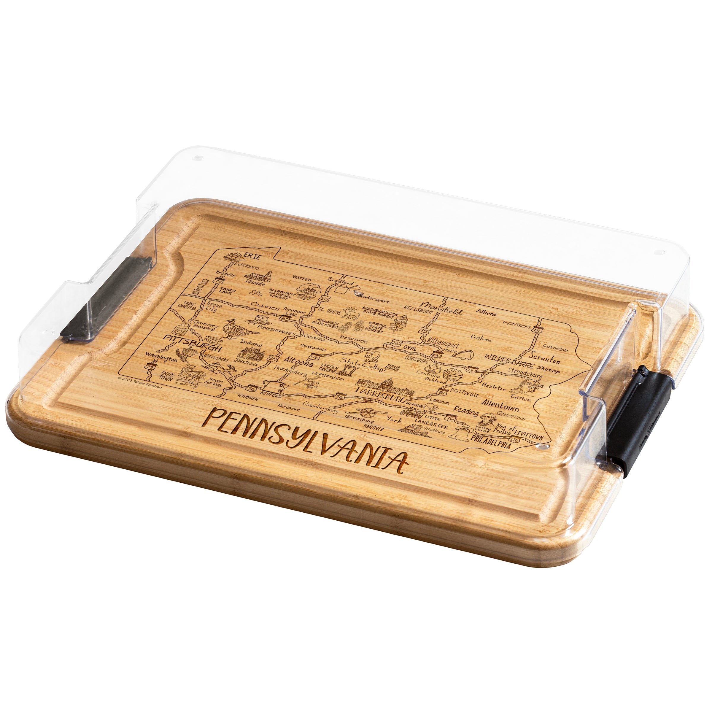State Flip, Serve & Store™ Charcuterie Board with Locking Lid