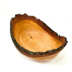 Live Edge Wide Wood Turned Bowl