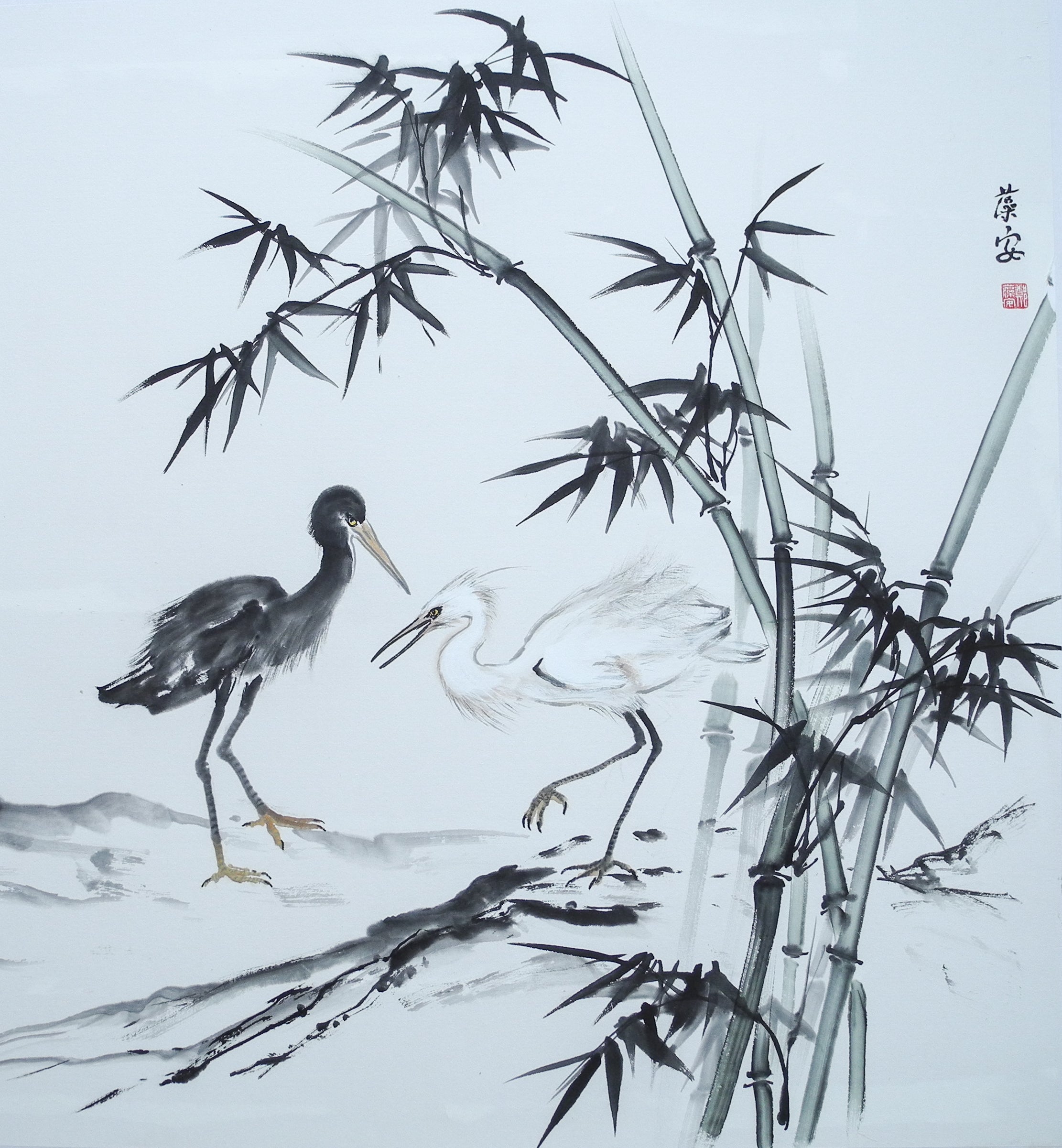 Two Cranes
